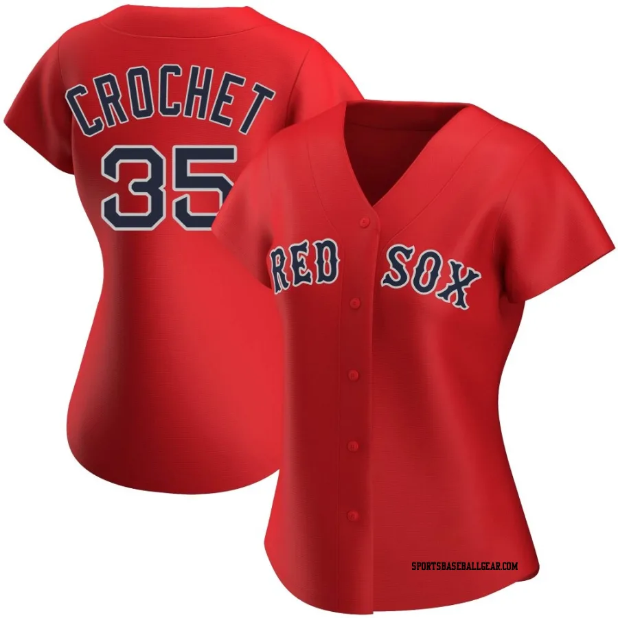 Garrett Crochet Women's Boston Red Sox Red Authentic Alternate Jersey