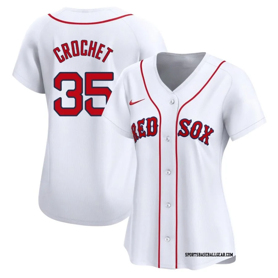 Garrett Crochet Women's Boston Red Sox White Limited Home Jersey