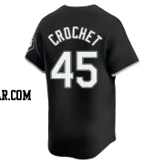 Garrett Crochet Youth Chicago White Sox Black Limited Alternate Jersey