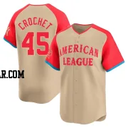 Garrett Crochet Youth Chicago White Sox Cream Limited American League 2024 All-Star Game Jersey