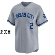 Garrett Hampson Men's Kansas City Royals Gray Limited Away Jersey