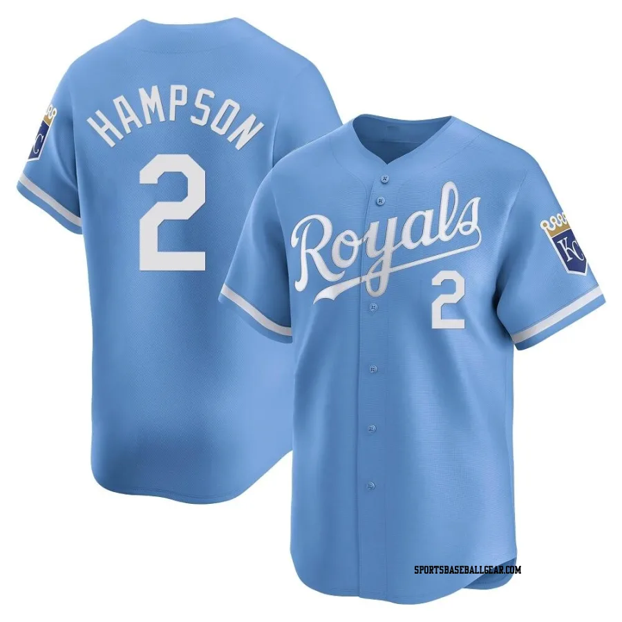 Garrett Hampson Men's Kansas City Royals Light Blue Limited Alternate Jersey