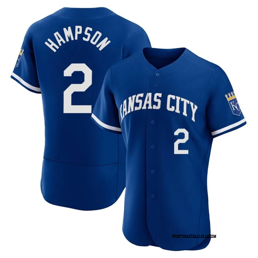 Garrett Hampson Men's Kansas City Royals Royal Authentic 2022 Alternate Jersey