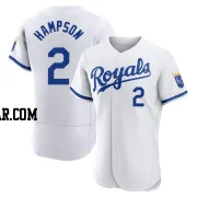 Garrett Hampson Men's Kansas City Royals White Authentic 2022 Home Jersey