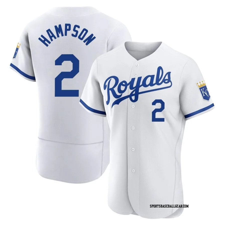 Garrett Hampson Men's Kansas City Royals White Authentic 2022 Home Jersey