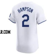 Garrett Hampson Men's Kansas City Royals White Elite Home Jersey