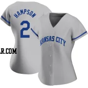 Garrett Hampson Women's Kansas City Royals Gray Authentic 2022 Road Jersey