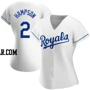 Garrett Hampson Women's Kansas City Royals White Authentic Home Jersey