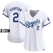 Garrett Hampson Women's Kansas City Royals White Limited Home Jersey