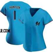 Garrett Hampson Women's Miami Marlins Blue Replica Alternate Jersey