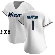 Garrett Hampson Women's Miami Marlins White Authentic Home Jersey