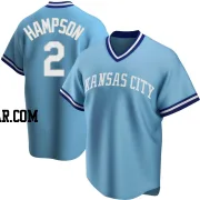 Garrett Hampson Youth Kansas City Royals Light Blue Replica Road Cooperstown Collection Jersey