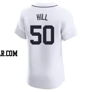 Garrett Hill Men's Detroit Tigers White Elite Home Jersey