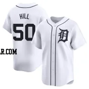 Garrett Hill Men's Detroit Tigers White Limited Home Jersey