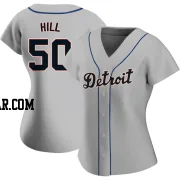 Garrett Hill Women's Detroit Tigers Gray Replica Road Jersey