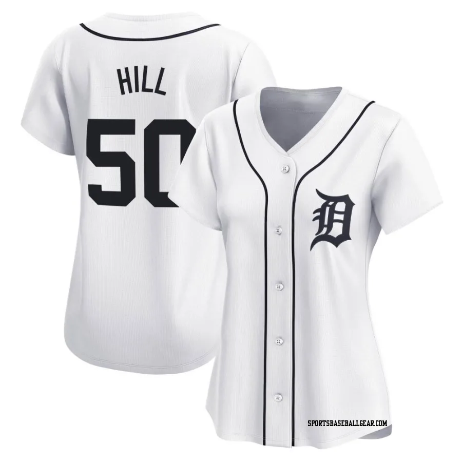 Garrett Hill Women's Detroit Tigers White Limited Home Jersey