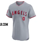 Garrett McDaniels Men's Los Angeles Angels Gray Elite Road Jersey