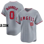 Garrett McDaniels Men's Los Angeles Angels Gray Limited Away Jersey