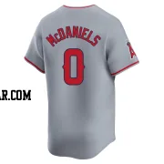 Garrett McDaniels Men's Los Angeles Angels Gray Limited Away Jersey