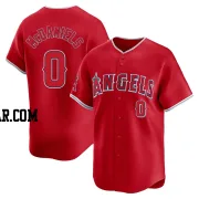 Garrett McDaniels Men's Los Angeles Angels Red Limited Alternate Jersey