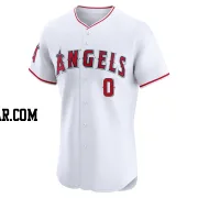 Garrett McDaniels Men's Los Angeles Angels White Elite Home Jersey