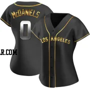 Garrett McDaniels Women's Los Angeles Angels Black Golden Replica Alternate Jersey