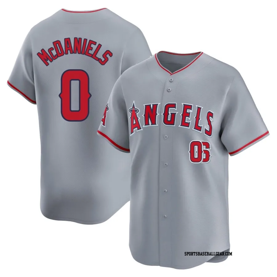 Garrett McDaniels Youth Los Angeles Angels Gray Limited Away Jersey