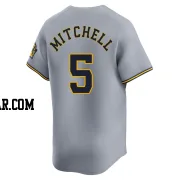 Garrett Mitchell Men's Milwaukee Brewers Gray Limited Away Jersey