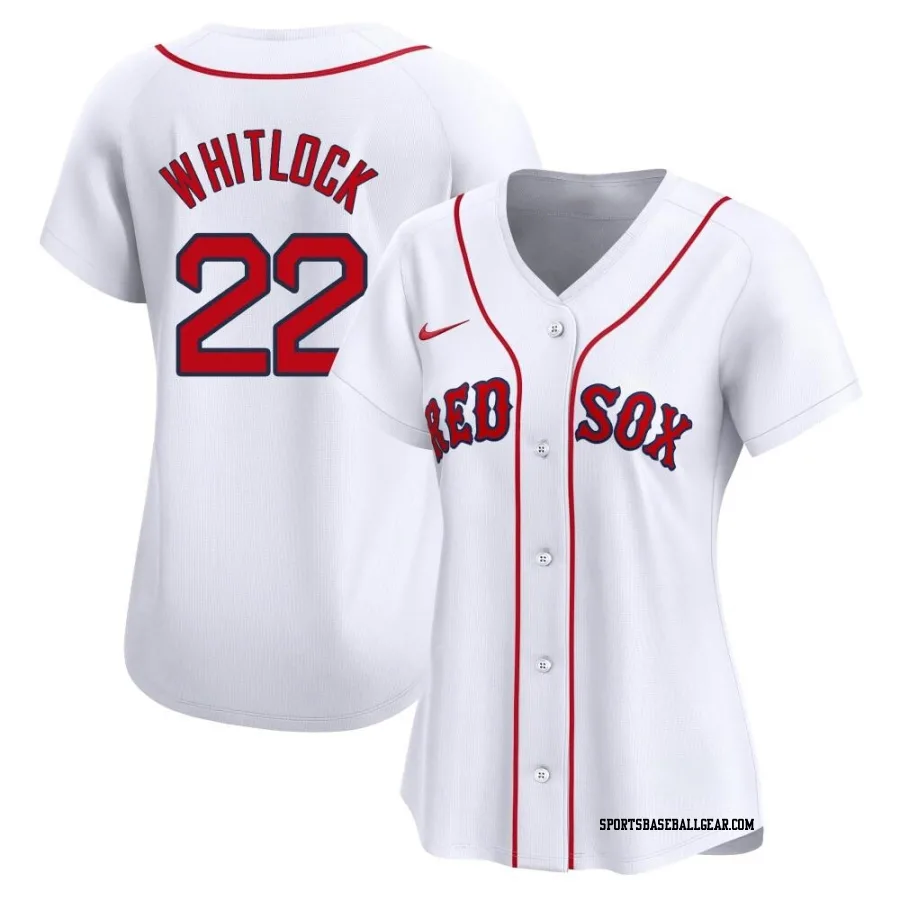 Garrett Whitlock Women's Boston Red Sox White Limited Home Jersey