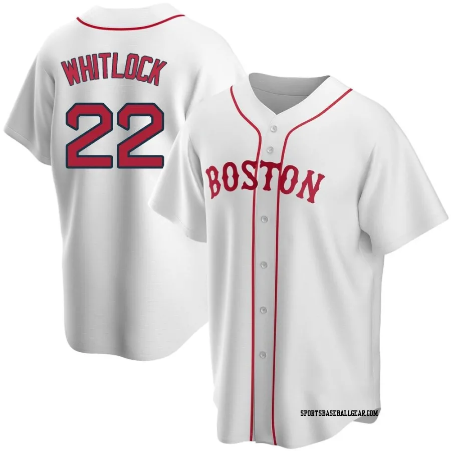 Garrett Whitlock Youth Boston Red Sox White Replica Alternate Jersey