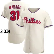 Garry Maddox Men's Philadelphia Phillies Cream Authentic Alternate Jersey