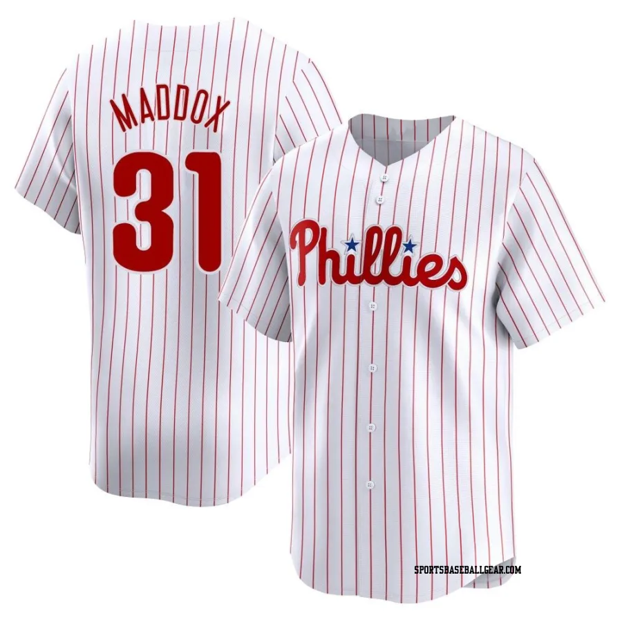 Garry Maddox Men's Philadelphia Phillies White Limited Home Jersey