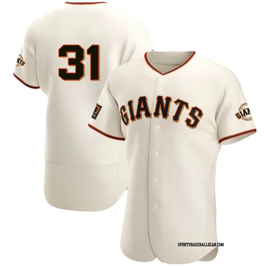 Garry Maddox Men's San Francisco Giants Cream Authentic Home Jersey