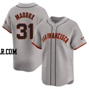 Garry Maddox Youth San Francisco Giants Gray Limited Away Jersey