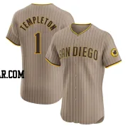 Garry Templeton Men's San Diego Padres Brown Elite Alternate Jersey