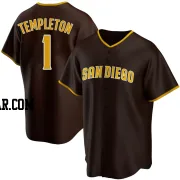 Garry Templeton Men's San Diego Padres Brown Replica Road Jersey