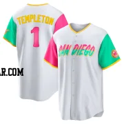 Garry Templeton Men's San Diego Padres White Replica 2022 City Connect Jersey