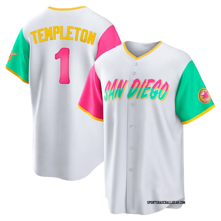 Garry Templeton Men's San Diego Padres White Replica 2022 City Connect Jersey