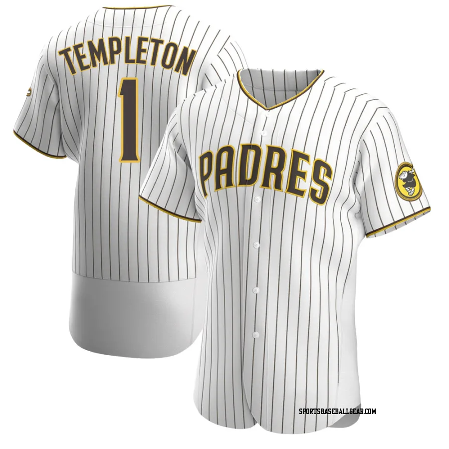 Garry Templeton Men's San Diego Padres White/Brown Authentic Home Jersey