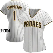 Garry Templeton Women's San Diego Padres White/Brown Authentic Home Jersey