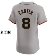 Gary Carter Men's San Francisco Giants Gray Elite Road Jersey