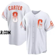 Gary Carter Men's San Francisco Giants White Replica 2021 City Connect Jersey