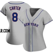 Gary Carter Women's New York Mets Gray Authentic Road Jersey