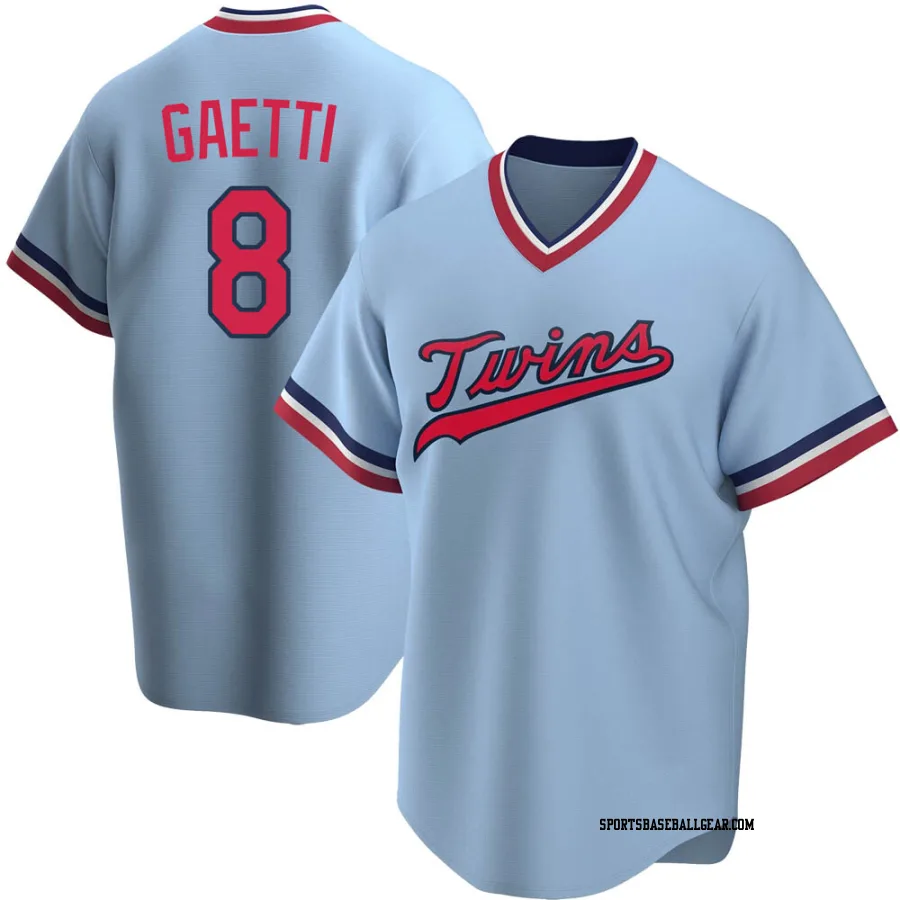 Gary Gaetti Youth Minnesota Twins Light Blue Replica Road Cooperstown Collection Jersey