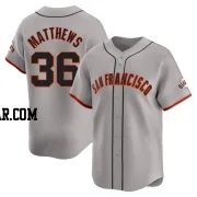 Gary Matthews Men's San Francisco Giants Gray Limited Away Jersey