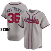 Gary Matthews Youth Atlanta Braves Gray Limited Away Jersey