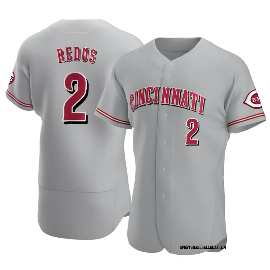 Gary Redus Men's Cincinnati Reds Gray Authentic Road Jersey