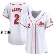 Gary Redus Women's Cincinnati Reds White Limited Home Jersey