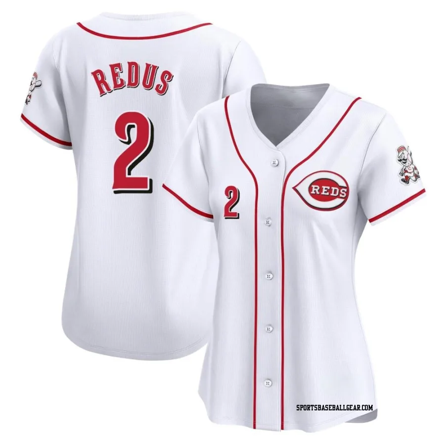 Gary Redus Women's Cincinnati Reds White Limited Home Jersey