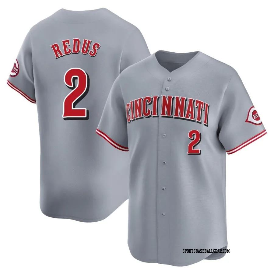 Gary Redus Youth Cincinnati Reds Gray Limited Away Jersey